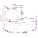 vidaXL Canapé d'angle sectionnel et coussins blanc crème Bois d'acacia