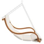 vidaXL Balancelle sans balançoire et coussin Bois courbé