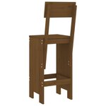 vidaXL Tabourets lot de 2 marron miel 40x48 5x115 5 cm bois massif pin