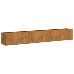 vidaXL Jardinière rouillé 280x40x40 cm acier inoxydable