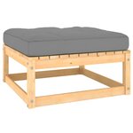 vidaXL Salon de jardin 8 Pièces avec coussins Bois de pin massif