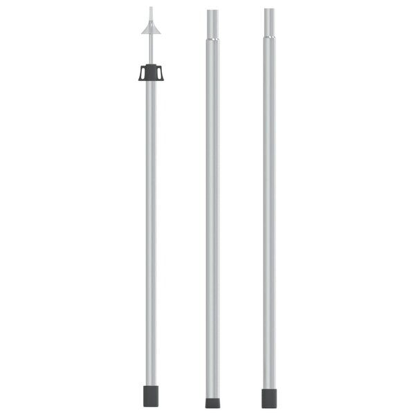vidaXL Mât de bâche télescopique avec longueur de 102-260 cm Aluminium
