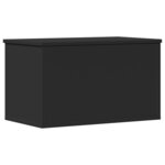 vidaXL Boîte de rangement noir 60x35x35 cm bois d'ingénierie