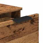 vidaXL Buffets 2 Pièces vieux bois 30x30x70 cm bois d'ingénierie