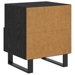 vidaXL Cabinet de chevet avec tiroir Chêne noir 40 x 35 x 47 5 cm