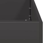 vidaXL Jardinière noir 80x40x40 cm acier laminé à froid