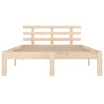 vidaXL Cadre de lit sans matelas bois massif 120x200 cm