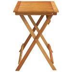 vidaXL Table de jardin pliante Rectangulaire 100x55x75 cm Bois massif Acacia