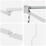 vidaXL Cadre de store rétractable électrique Blanc 3 5 x 2 m Aluminium