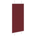vidaXL Store plissé rouge bordeaux 60x150 cm largeur du tissu 59 4 cm