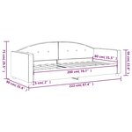 vidaXL Lit de repos vert foncé 80x200 cm velours