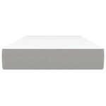vidaXL Matelas de lit à ressorts ensachés Gris clair 100x200x20 cm