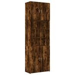 vidaXL Buffet haut chêne fumé 80x42 5x249 cm bois d'ingénierie