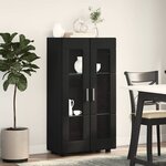 vidaXL Buffet FLORIN Noir 55 5 x 29 x 103 cm Bois d'ingénierie