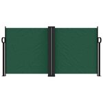 vidaXL Auvent latéral rétractable vert foncé 120x1200 cm