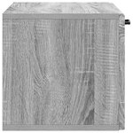 vidaXL Meuble TV mural Sonoma gris 59 5 x 31 x 30 cm Bois d'ingénierie