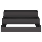 vidaXL Cache-pot de jardin Noir 90 x 90 x 35 cm Acier