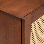 vidaXL Meubles et étagères de rangement pour médias avec porte Marron
