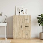 vidaXL Buffet Chêne Sonoma 66 x 34 5 x 87 cm Bois d'ingénierie
