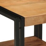 vidaXL Table basse Marron 40 x 40 x 38 cm Bois d'Acacia Massif