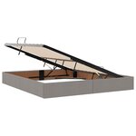 vidaXL Lit avec rangement et matelas Taupe 160 x 200 cm Velours