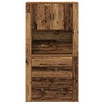 vidaXL Buffet en bois ancien 80x33x150 cm