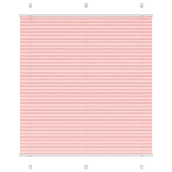vidaXL Store plissé rose 120x100 cm largeur du tissu 119 4cm polyester