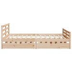 vidaXL Cadre de lit sans matelas 140x200 cm bois massif de pin