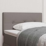 vidaXL Tête de lit Hauteur réglable avec tête de lit Taupe 80 cm tissu