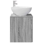 vidaXL Vanité de lavabo mural Sonoma gris 49 5 x 44 5 x 66 5 cm