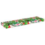 vidaXL Coussin pour banc de palette Floral Multicolore 140 x 40 x 8 cm