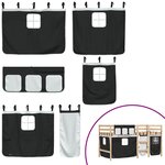 vidaXL Lit mezzanine enfants avec rideaux sans matelas 90x200cm