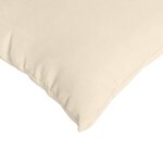 vidaXL Coussins de canapé 2 Pièces Beige 80 x 40 cm tissu