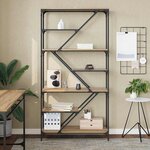 vidaXL Étagère Chêne artisanal 91 x 36 x 176 cm Bois d'ingénierie