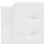 vidaXL Cadre de lit sans matelas Zadar blanc 100x200 cm similicuir
