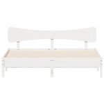 vidaXL Cadre de lit sans matelas blanc 160x200 cm bois de pin massif