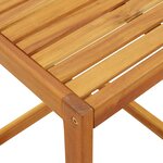 vidaXL vidaXL Table en forme de C 42x40x50 cm bois massif d'acacia
