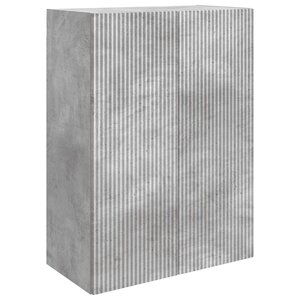 vidaXL Armoire Murale 66 x 34 5 x 90 cm Bois d'ingénierie Gris béton