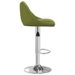 vidaXL Tabourets de bar lot de 2 vert clair velours