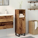 vidaXL Armoire de salle de bain vieux bois 30x30x100cm bois ingénierie