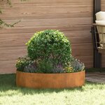vidaXL Anneau de jardinière 5 Pièces Marron 80 x 80 x 20 cm Acier Corten