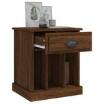 vidaXL Tables de chevet 2 Pièces chêne marron 43x36x50 cm