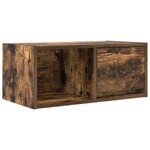 vidaXL Meuble TV chêne fumé 60x31x25 5 cm bois d'ingénierie