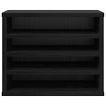 vidaXL Organisateur de bureau Chêne noir 36x26x29 5 cm Bois d'ingénierie