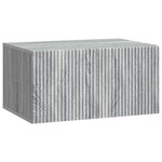 vidaXL Meuble TV mural 59 5 x 41 x 30 cm Sonoma gris Bois d'ingénierie