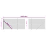 vidaXL Clôture en mailles de chaîne avec bride argenté 1 6x25 m