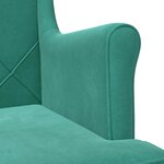 vidaXL Fauteuil Turquoise Velours