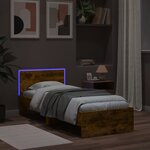 vidaXL Cadre de lit sans matelas avec lumières LED 90x200 cm