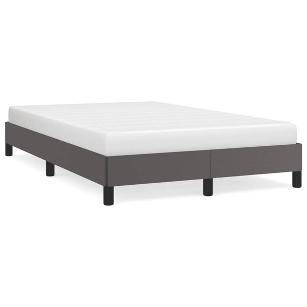 vidaXL Cadre de lit sans matelas gris 120x190 cm similicuir
