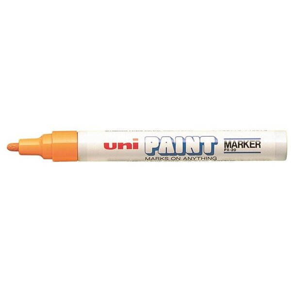 Marqueur Pointe conique moyenne PAINT Marker PX20 2 2 - 2 8mm Orange x 12 UNI-BALL